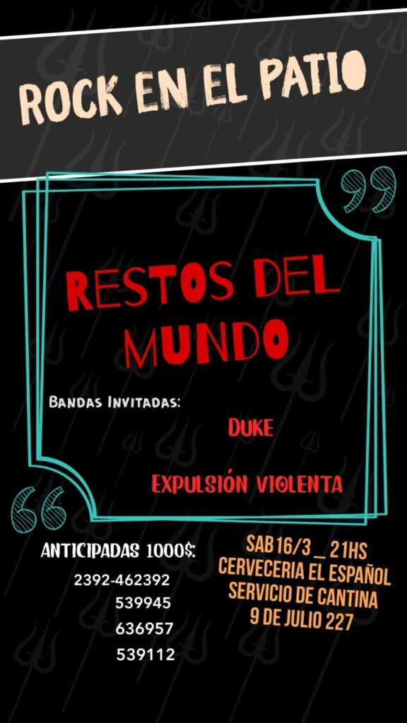 Rock en el patio - Cervecería el Español