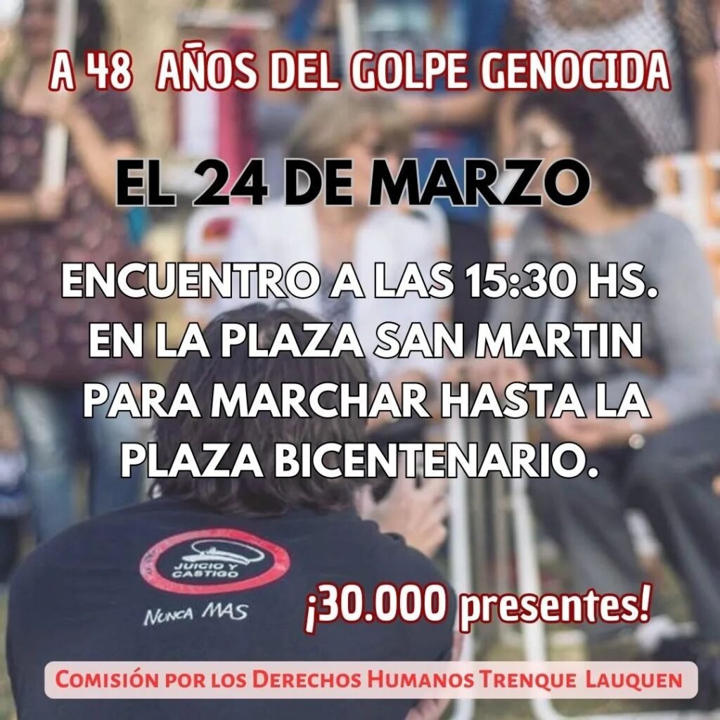 Marcha Día de la Memoria - Cultura para armar
