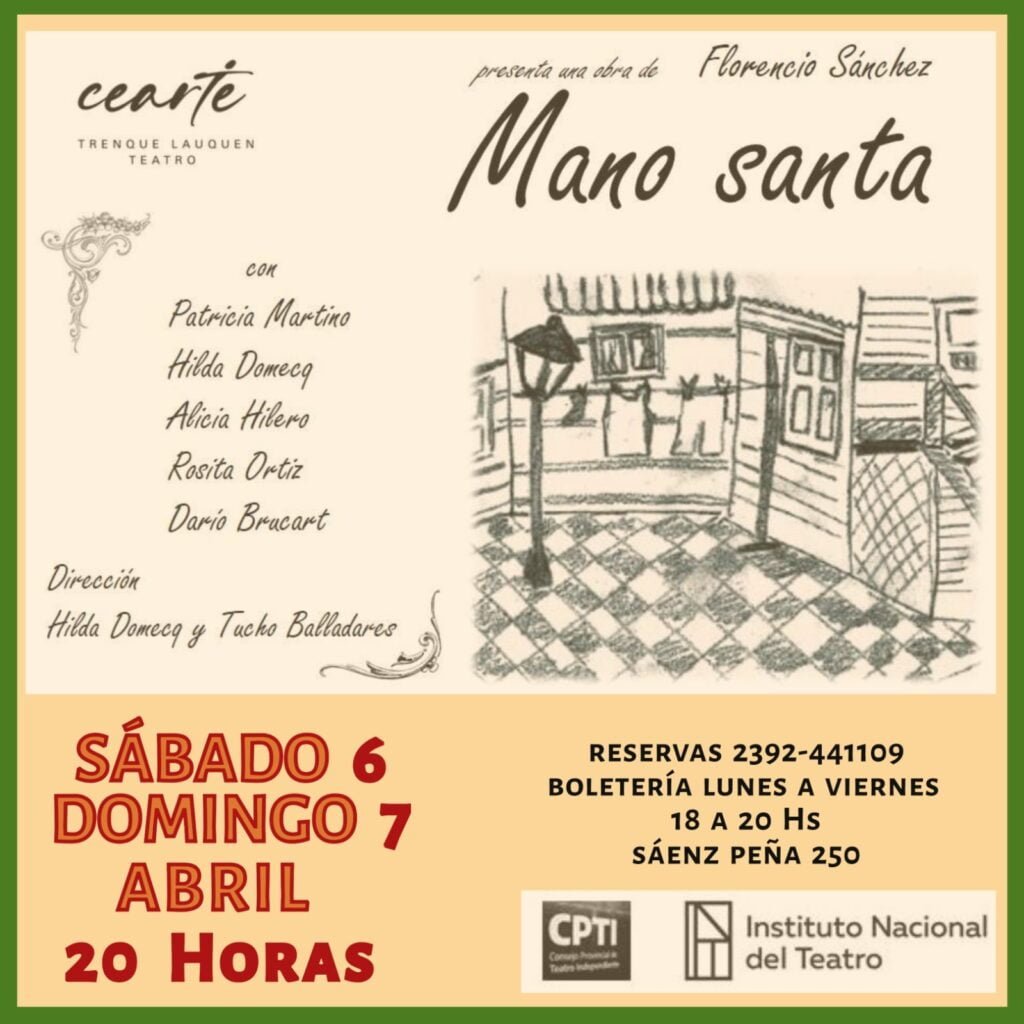 Mano santa - cearte - cultura para armar