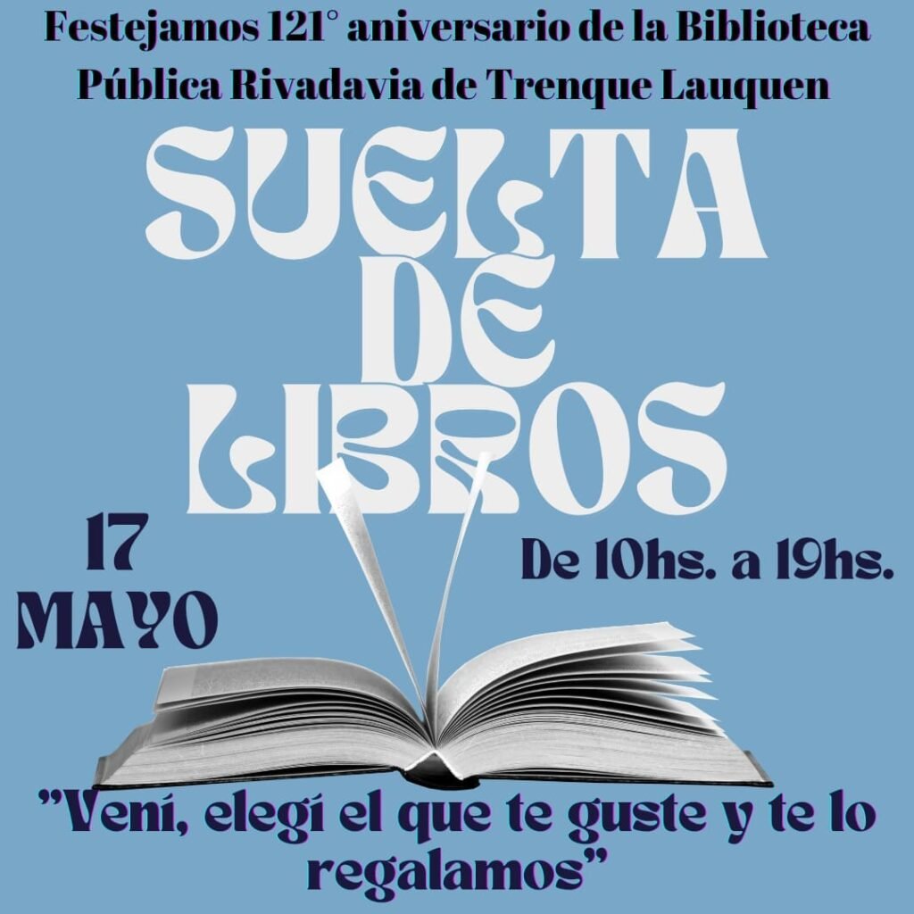 Suelta de libros - Biblioteca Rivadavia